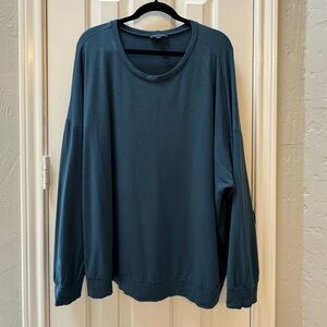 Universal Standard M (18_20) Lauren Core Sweatshirt, Deep Sea